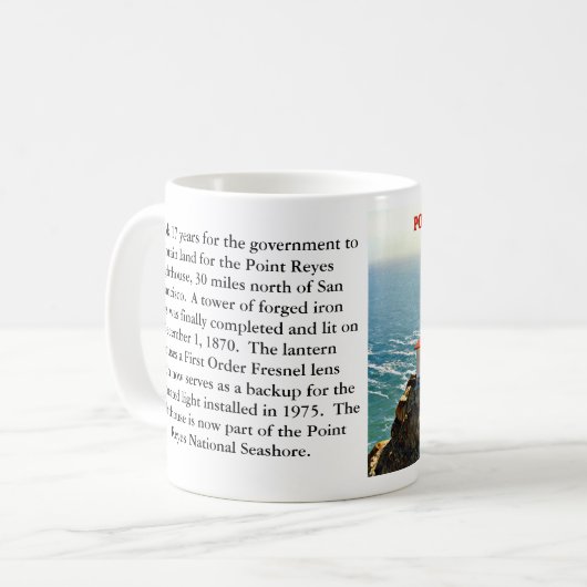 Phare de Point Reyes, Californie Mug (Devant gauche)
