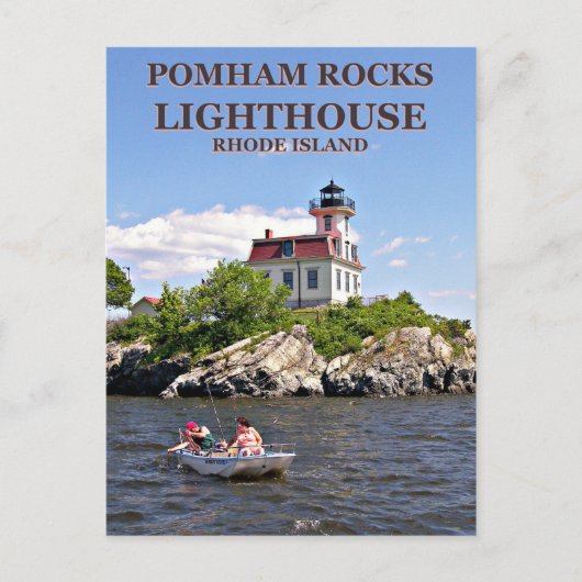 Phare de Pomham Rocks, Rhode Island Carte postale (Devant)
