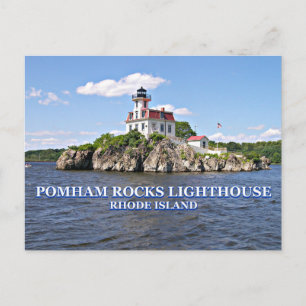 Phare de Pomham Rocks, Rhode Island Carte postale