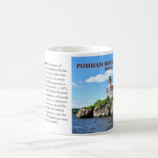 Phare de Pomham Rocks, Rhode Island Mug (Centre)