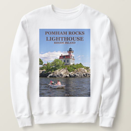 Phare de Pomham Rocks, Rhode Island Sweatshirt (Design devant)