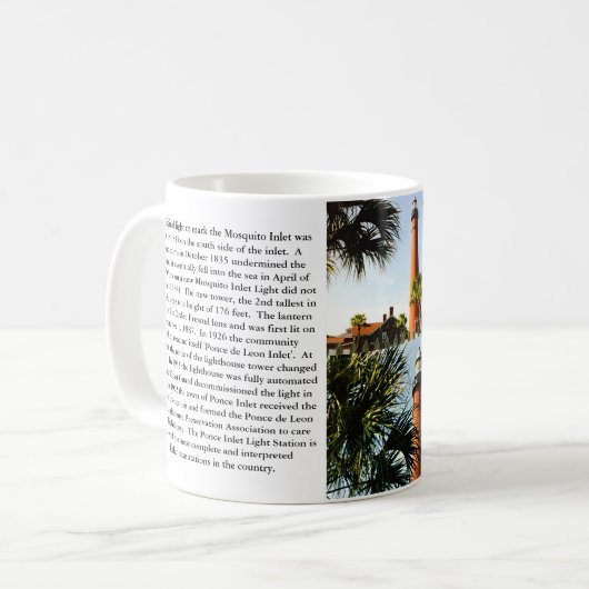 Phare de Ponce de Leon Inlet, Floride Mug (Devant gauche)
