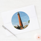 Phare de Ponce Inlet, Autocollants ronds Floride (Enveloppe)