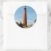 Phare de Ponce Inlet, Autocollants ronds Floride (Sac)