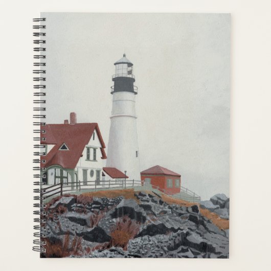Phare de Portland Head dans le brouillard (Devant)