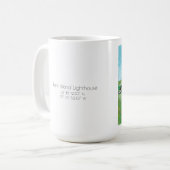 Phare de Ram Island, Maine, Grand Café Mug (Devant gauche)