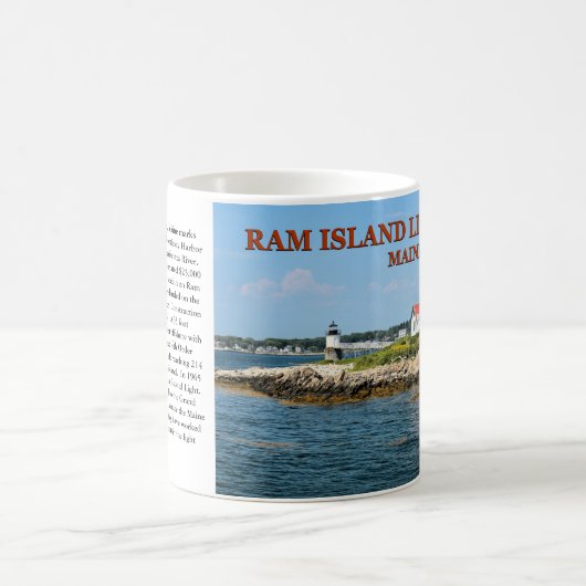 Phare de Ram Island, port de Boothbay Maine Mug (Centre)