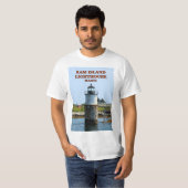 Phare de Ram Island, T-Shirt du Maine (Devant entier)