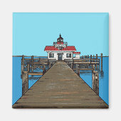 Phare de Roanoke Marshes - Magnet (Devant)