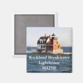 Phare de Rockland Breakwater, Maine Magnet (Recto/Verso)