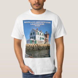 Phare de Rockland Breakwater, T-Shirt du Maine