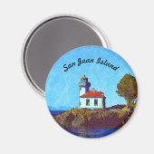 Phare de San Juan Island Lime Kiln Magnet (Recto/Verso)