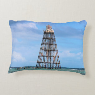 Phare de Sand Key, Floride Coussin Accent