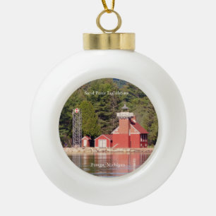 Phare de Sand Point Baraga ornement de boule