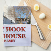 Phare de Sandy Hook, Serviette de thé du New Jerse (Quart Plié)