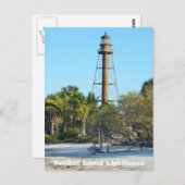 Phare de Sanibel Island - Carte postale Floride (Devant / Derrière)