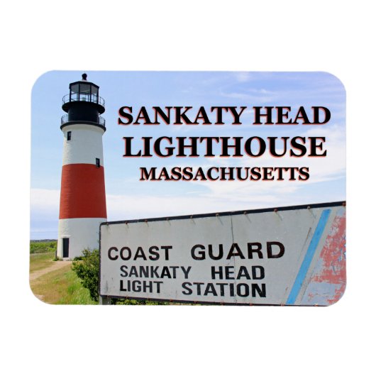 Phare de Sankaty Head, Nantucket MA Flex Magnet (Horizontal)
