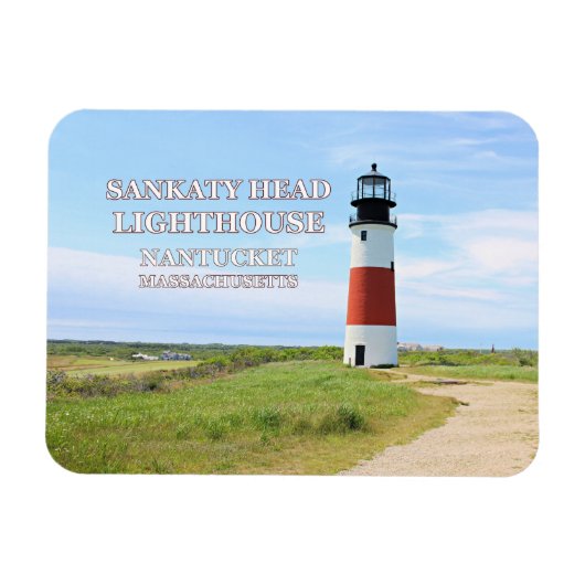 Phare de Sankaty Head, Nantucket MA Flex Magnet (Horizontal)