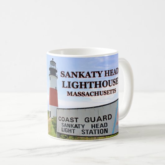 Phare de Sankaty Head, Nantucket MA Mug (Devant droit)
