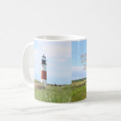 Phare de Sankaty Head, Nantucket MA Mug (Devant gauche)
