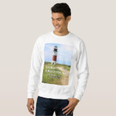 Phare de Sankaty Head, Nantucket MA Sweatshirt (Devant entier)