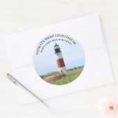 Phare de Sankaty Head, Stickers Nantucket MA (Enveloppe)