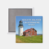 Phare de Seguin Island, Maine Magnet (Recto/Verso)
