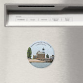 Phare de Sheffield Island, Connecticut Magnet (In Situ (Lave-vaisselle))