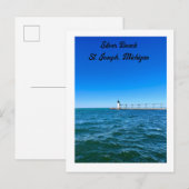 Phare de Silver Beach St. Joseph, MI Carte postale (Devant / Derrière)