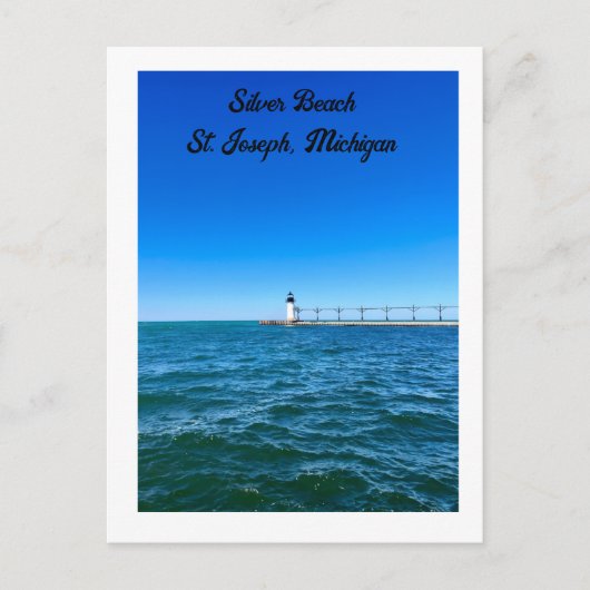 Phare de Silver Beach St. Joseph, MI Carte postale (Devant)