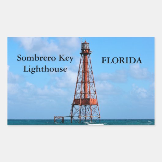Phare de Sombrero Key, Autocollants Floride (Devant)