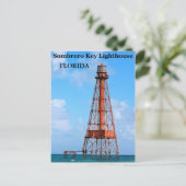 Phare de Sombrero Key, Floride Carte postale (Debout devant)