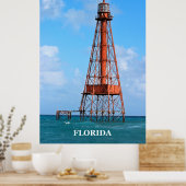 Phare de Sombrero Key, Poster Floride (Cuisine)