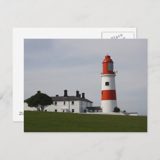Phare de Souter, carte postale de l'Angleterre (Devant / Derrière)
