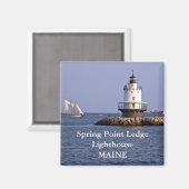 Phare de Spring Point Ledge, Maine Magnet (Recto/Verso)