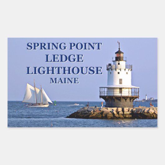 Phare de Spring Point Ledge, Stickers Maine (Devant)