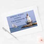 Phare de Spring Point Ledge, Stickers Maine (Enveloppe)