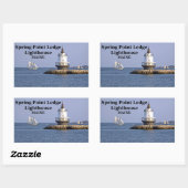 Phare de Spring Point Ledge, Stickers Maine (Feuille)