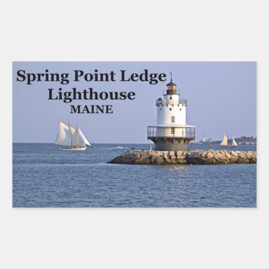 Phare de Spring Point Ledge, Stickers Maine (Devant)