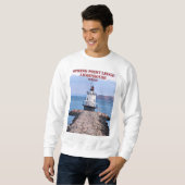 Phare de Spring Point Ledge, Sweatshirt du Maine (Devant entier)