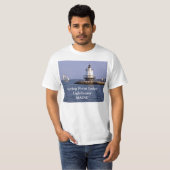 Phare de Spring Point Ledge, T-Shirt du Maine (Devant entier)