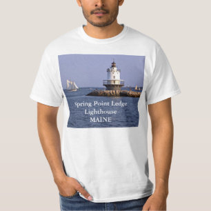 Phare de Spring Point Ledge, T-Shirt du Maine