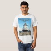 Phare de Spring Point Ledge, T-Shirt du Maine (Devant entier)