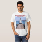 Phare de Spring Point Ledge, T-Shirt du Maine (Devant entier)