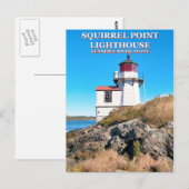 Phare de Squirrel Point, carte postale Maine (Devant / Derrière)