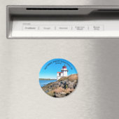 Phare de Squirrel Point, Magnet rond du Maine (In Situ (Lave-vaisselle))