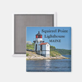 Phare de Squirrel Point, Maine Magnet (Recto/Verso)