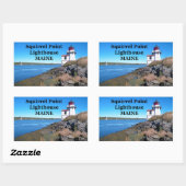 Phare de Squirrel Point, Stickers Maine (Feuille)