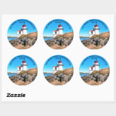 Phare de Squirrel Point, Stickers ronds du Maine (Feuille)