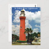 Phare de St. Johns River, Floride Carte postale (Devant / Derrière)